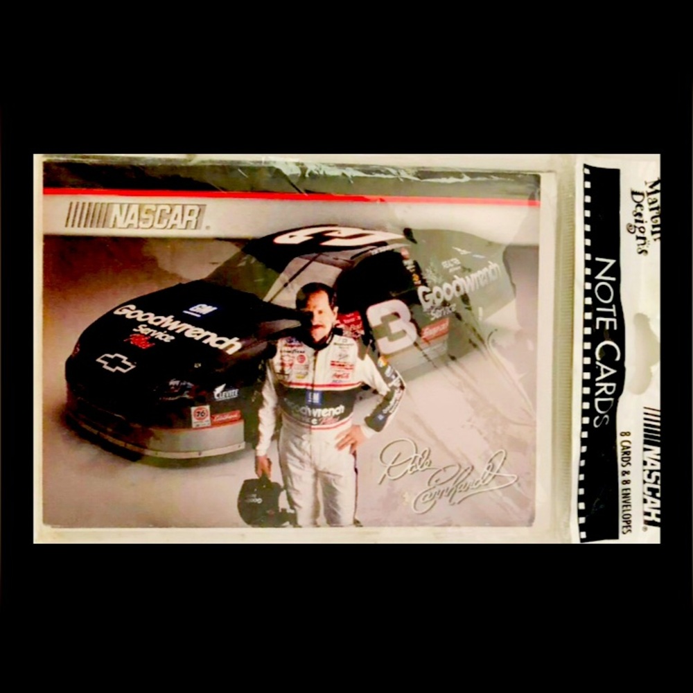 ♨️3/25♨️ Dale Earnhardt Sr #3 Goodwrench NASCAR  8 Note Card Set 2003